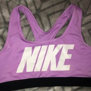 Nike purple sports bra